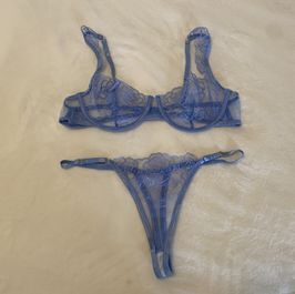 Blue Lace Bra and Panty set