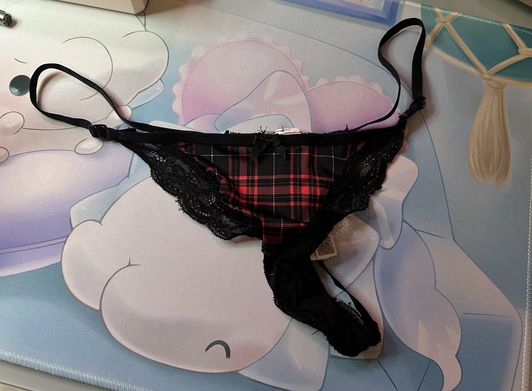 Black and Red G String