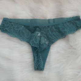 Green Lace Thong