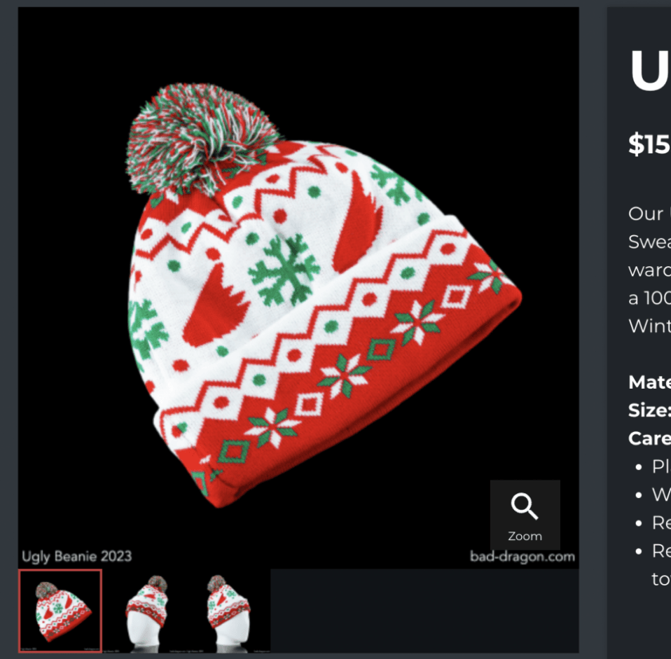 Bad Dragon Ugly Beanie