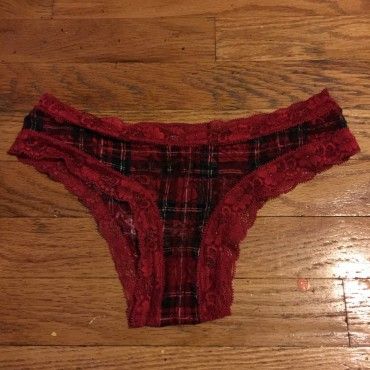 Worn in Videos Panties Plaid