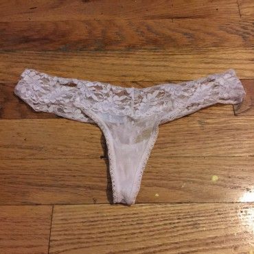 Worn Panties White Lace