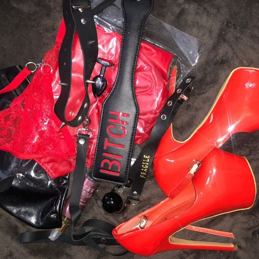Sexual BDSM Red Kit