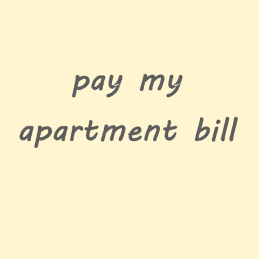 pay my apartment bill