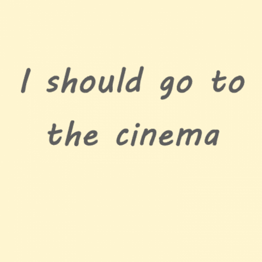 I should go to the cinema