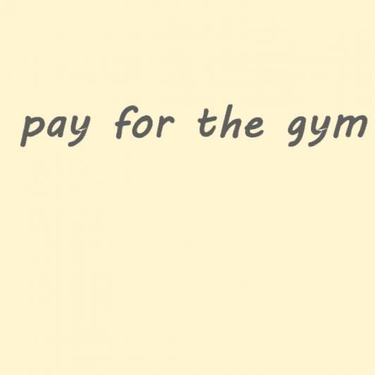 pay for the gym