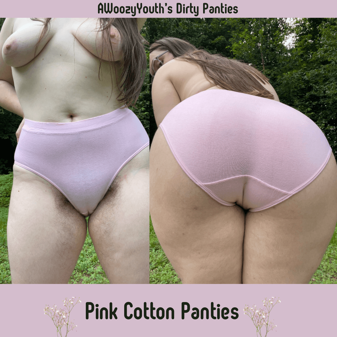 Pink Cotton Panties Worn 1 Day