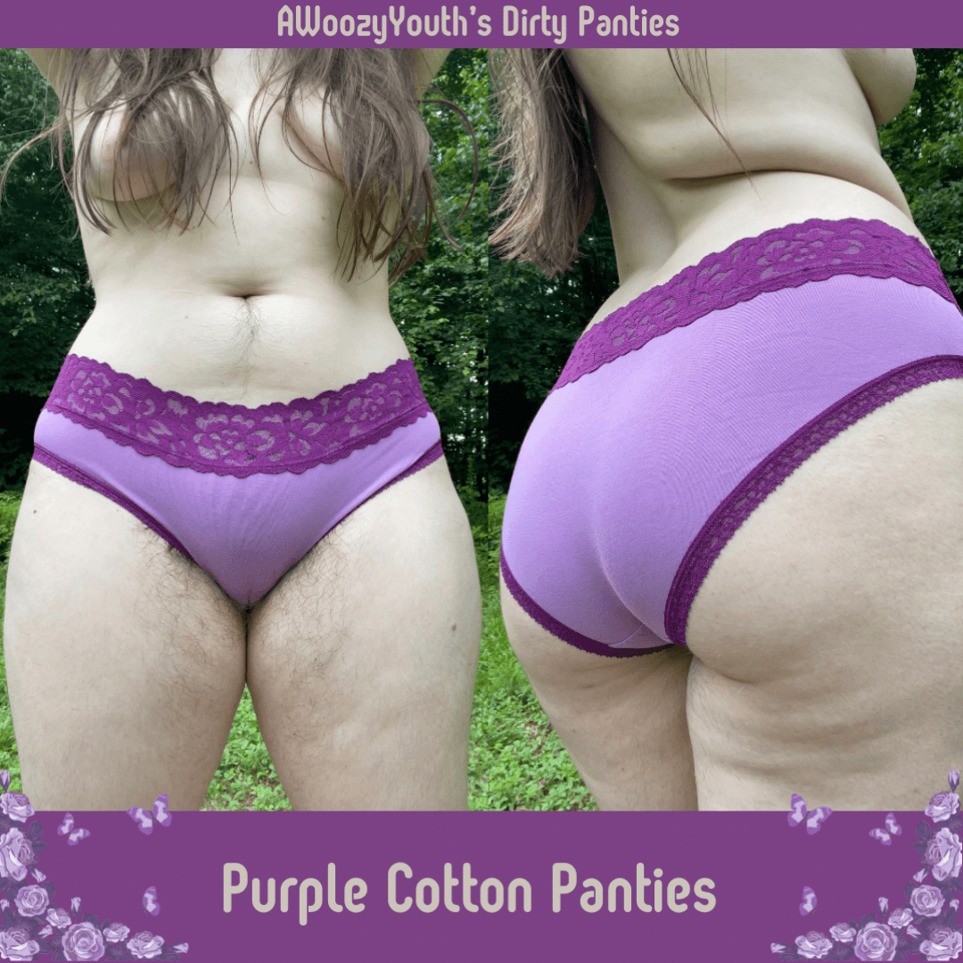 Purple Cotton Panties Worn 1 Day