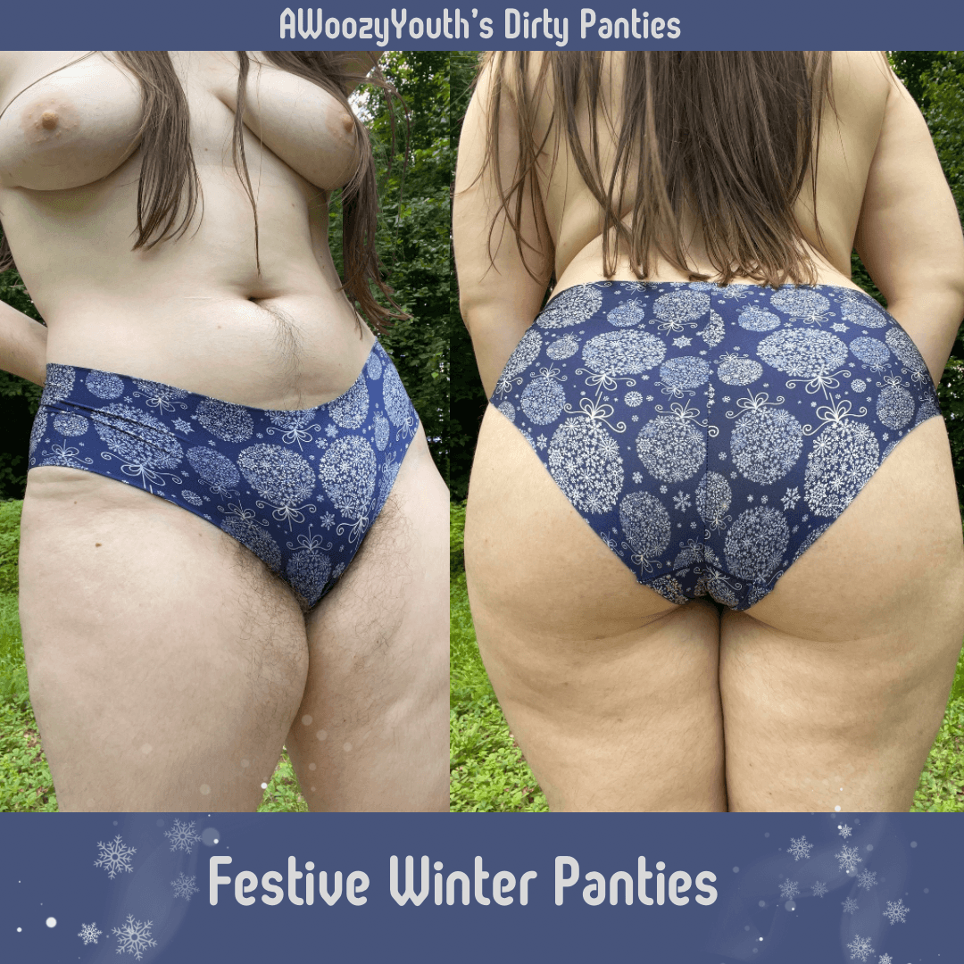 Snowflake Panties Worn 1 Day