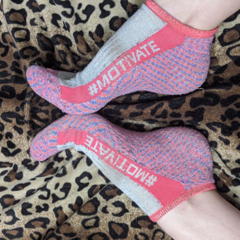 Pink Motivate Gym Socks Short Ankle