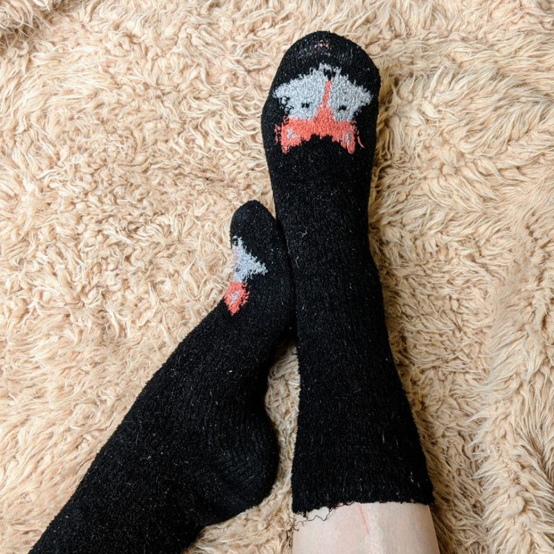 Fuzzy Fox Socks