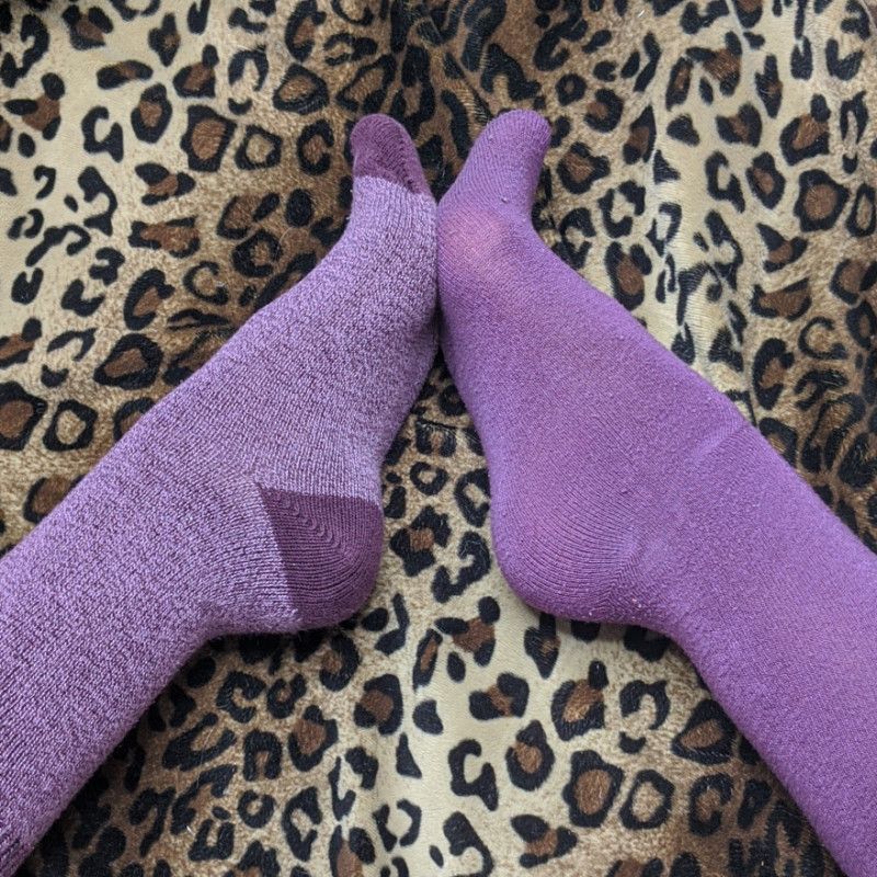 Mismatched Purple Socks