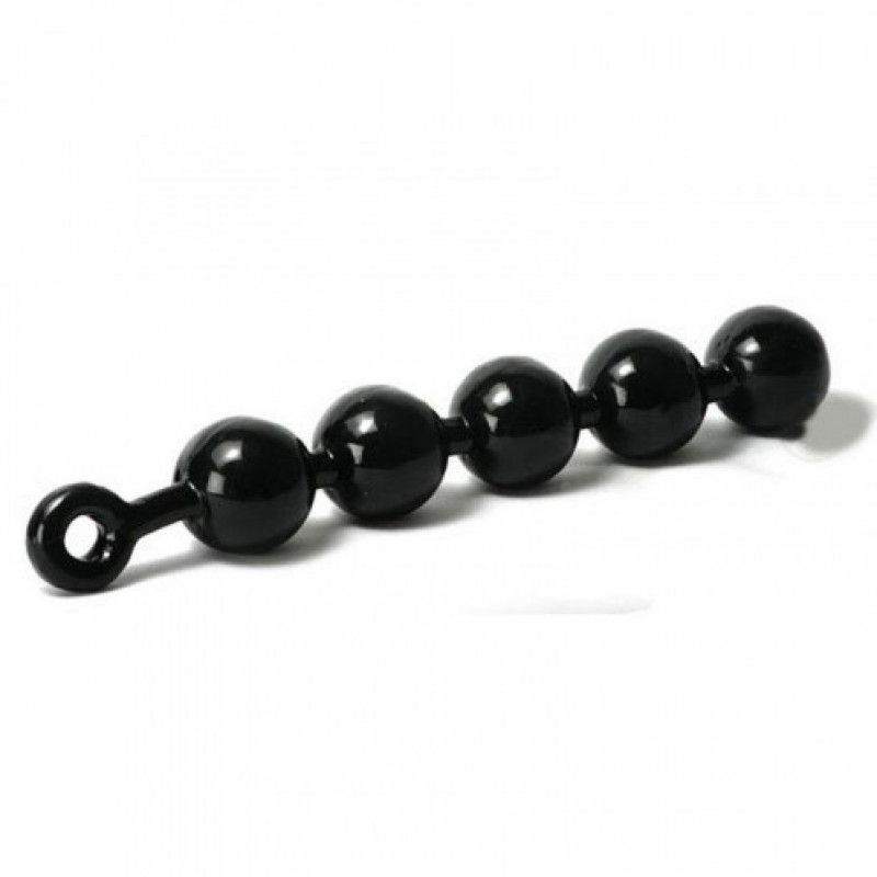 Used Giant Black Anal Beads