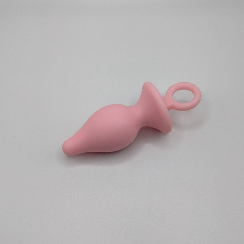 Used Small Pink Silicone Butt Plug