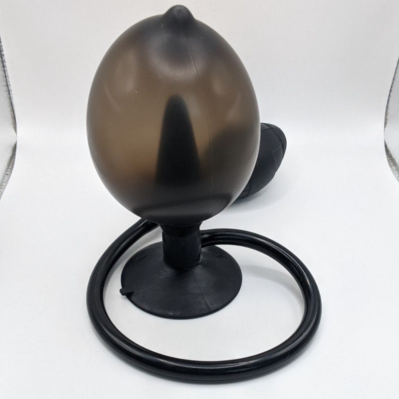 Used Inflatable Silicone Anal Plug