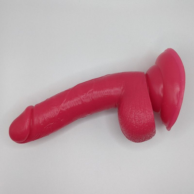 Used Pink Dildo with Suction Cup