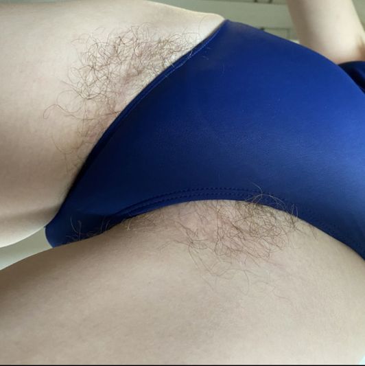 blue swimsuit