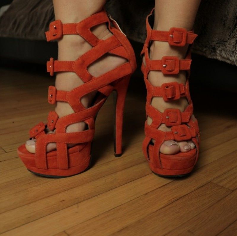 Wild Orange Heels