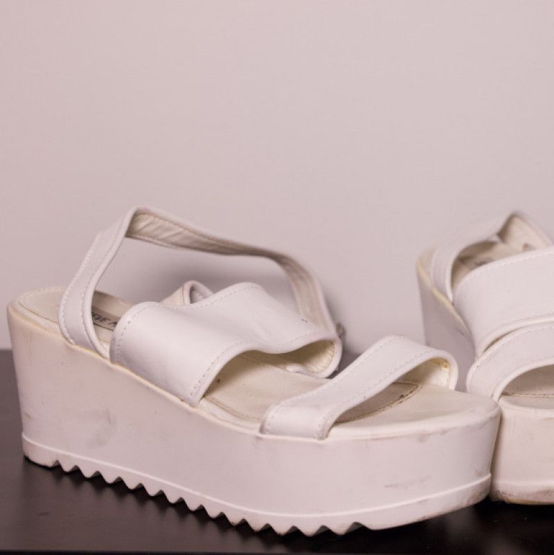 White Steve Madden Sandals