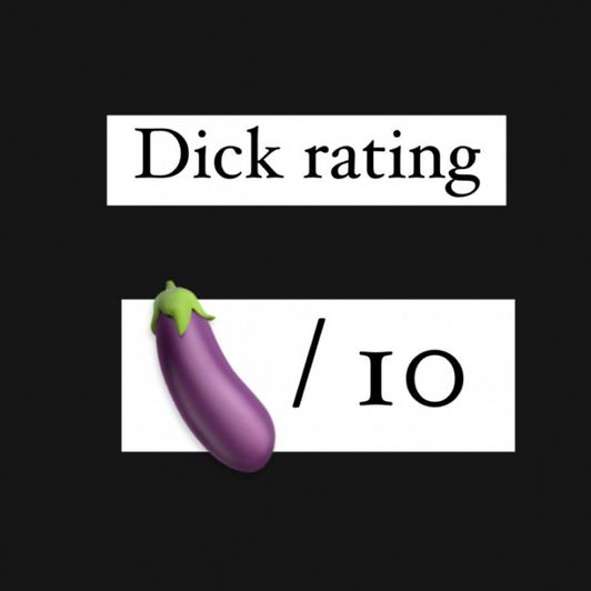 Honest dick rating