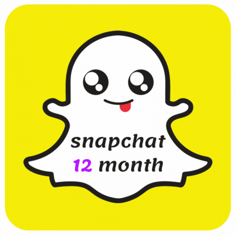 SNAPCHAT 12months