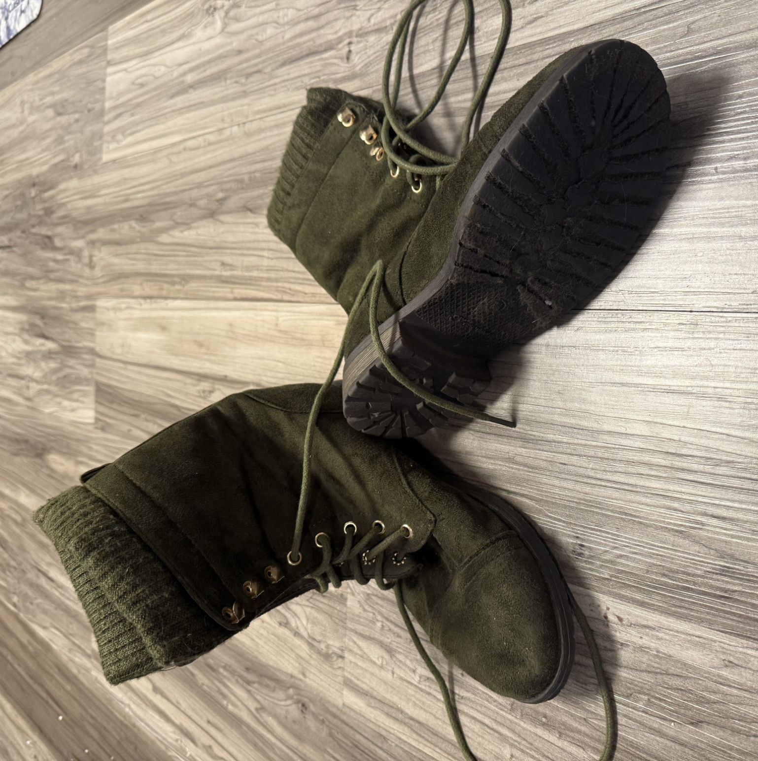 Green Winter Boots