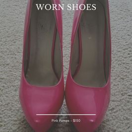 Worn Pink Pumps