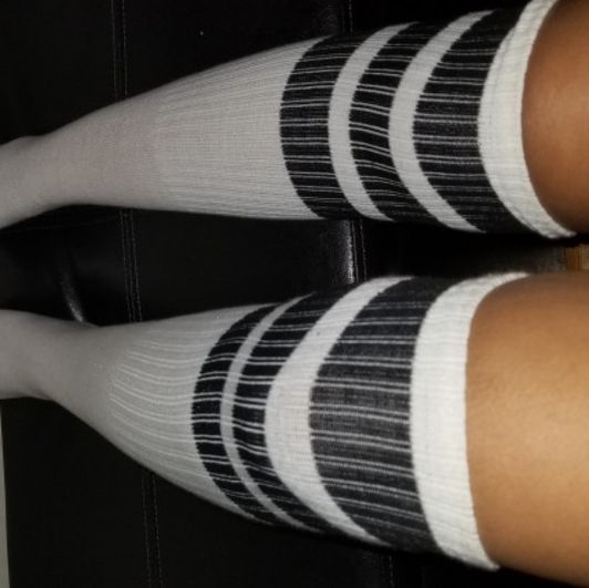 White knee high Socks