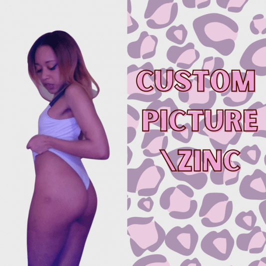 5 custom picture or zinc