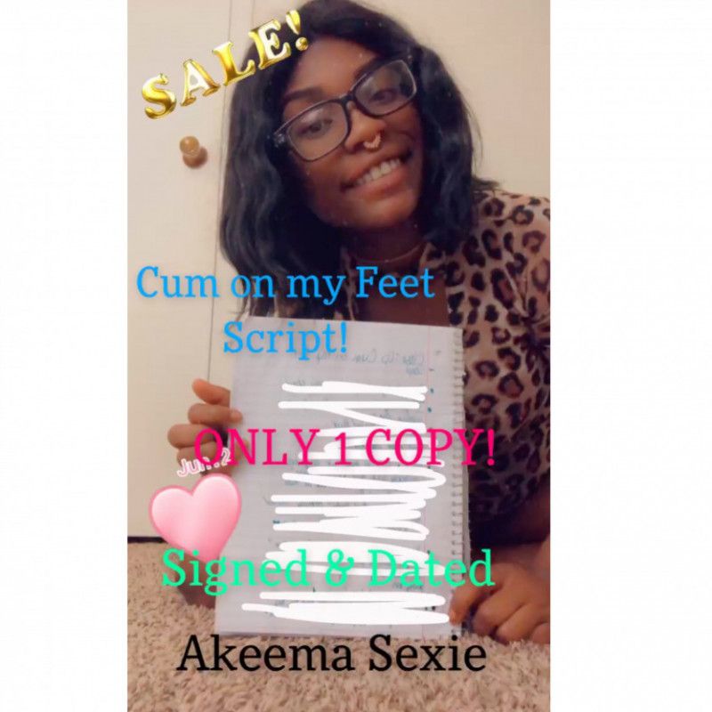 Cum on My Feet Script