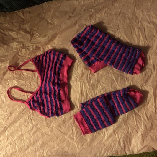 Hot n Purple top n sock set