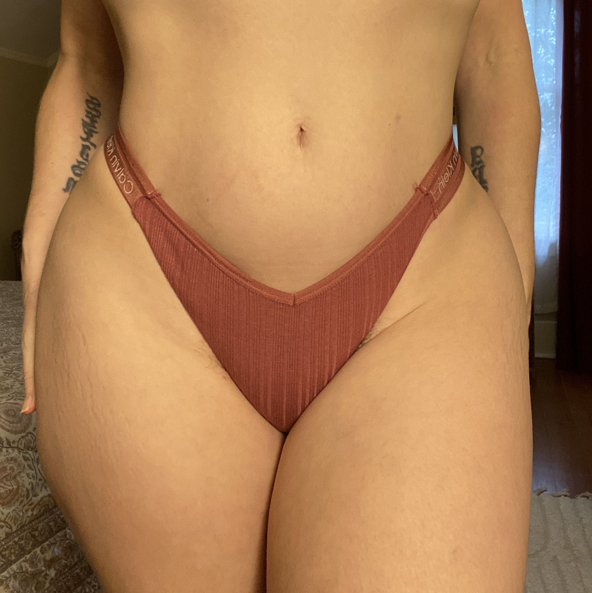 Mauve CK Thong