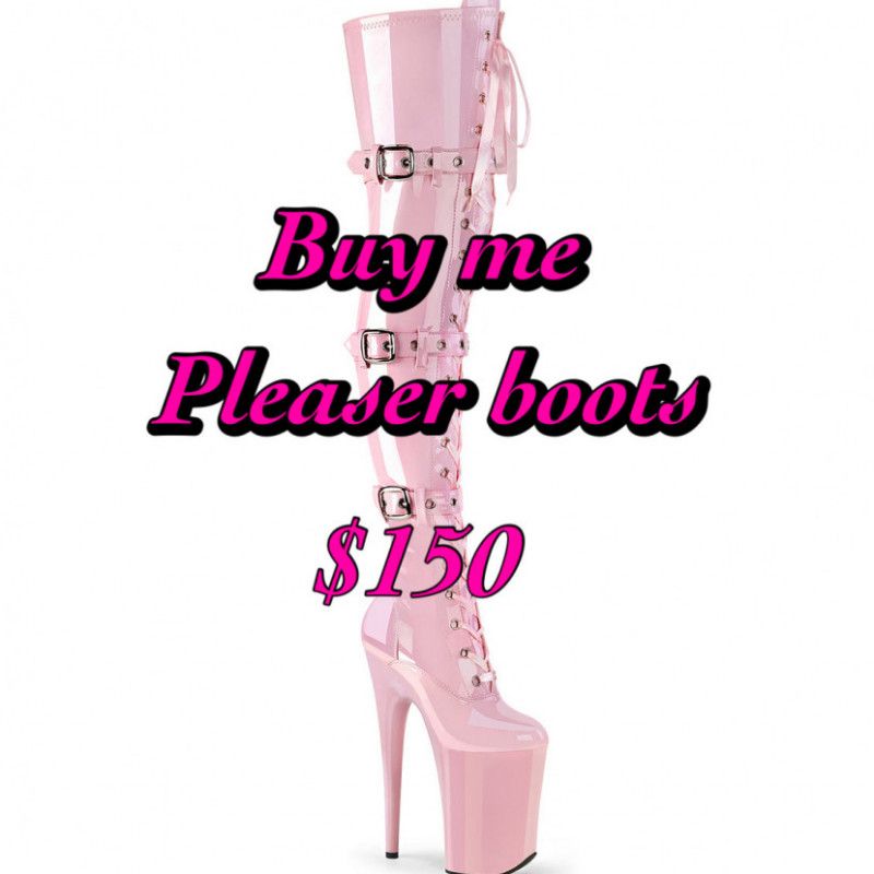 Pleaser pink boots