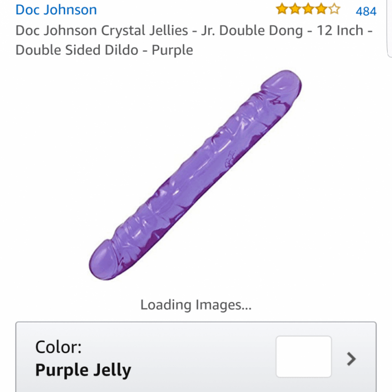 Purple dildo