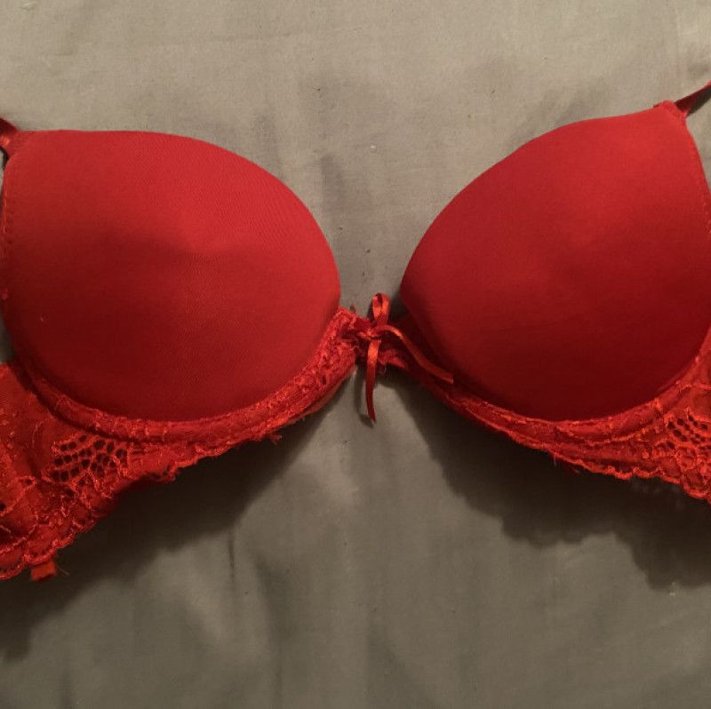 Red Lingerie Sexy Bra