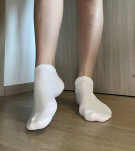 Worn White Socks