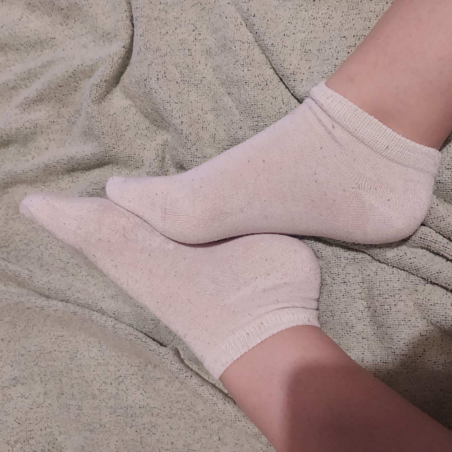 White ankle socks