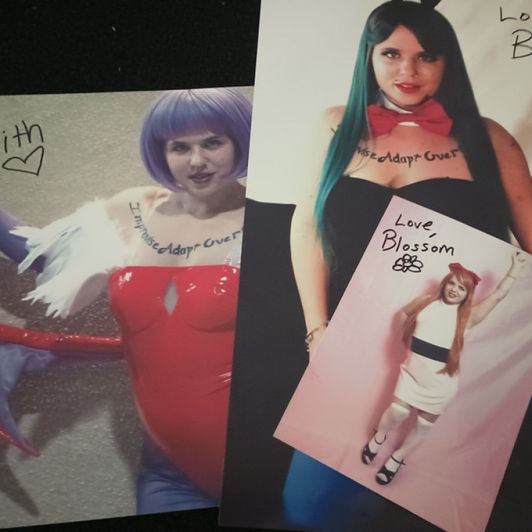 3 Cosplay Posters Signed and Shipped