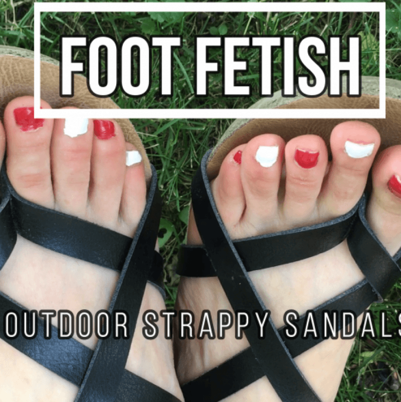 Foot Fetish Strappy Sandal Photo Set