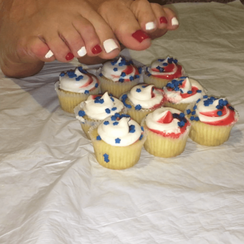 Cupcake Smash Foot Fetish Photo Set