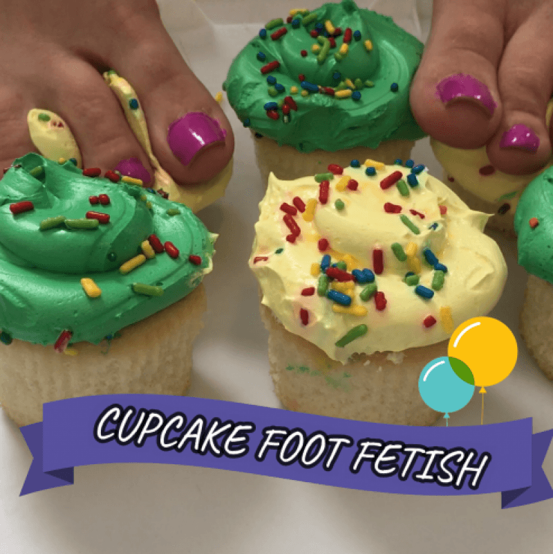 BDAY Cupcake Foot Fetish Photo Set