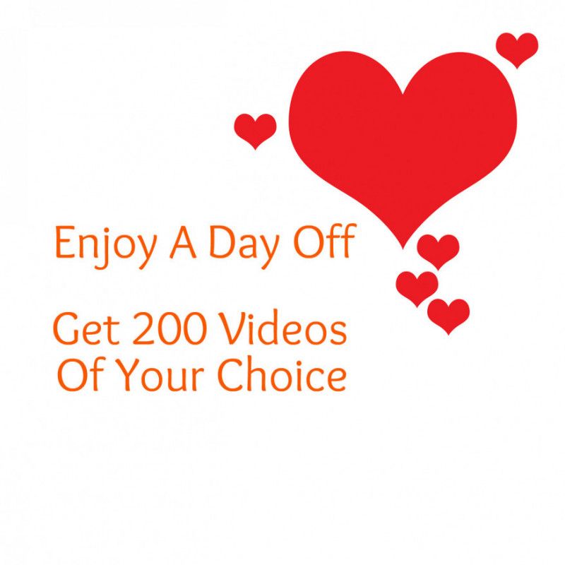 Day Off For 200 Videos