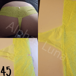 Victoria Secret Neon Yellow Thong