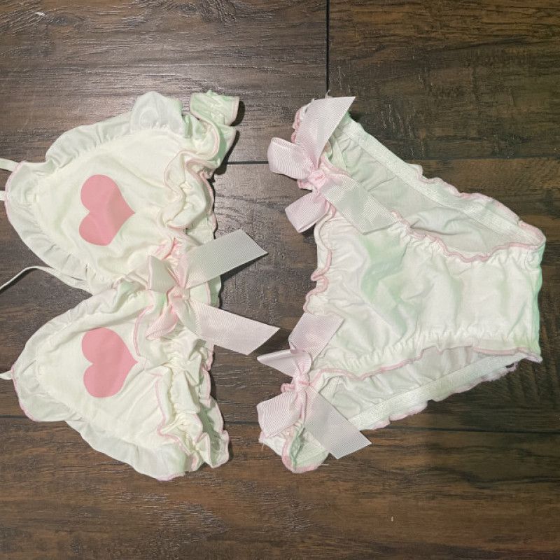 Ruffle Hearts Lingerie Set