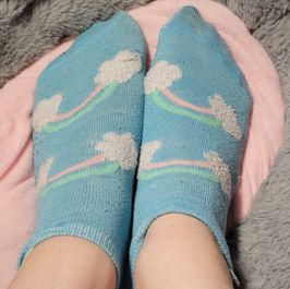 Cute Cloudy rainbow socks