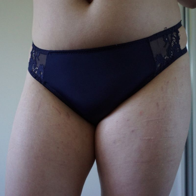 Navy Blue Bikini Cut Panties