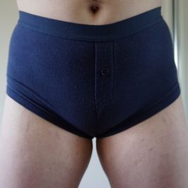 Navy Blue High Waist Panties