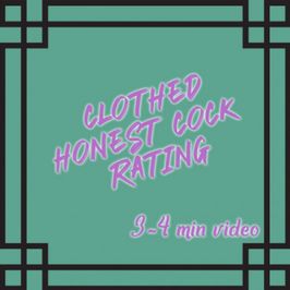 Clothed Honest Cock rating