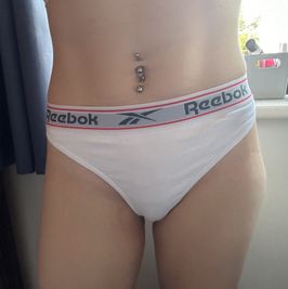 White Reebok Thong