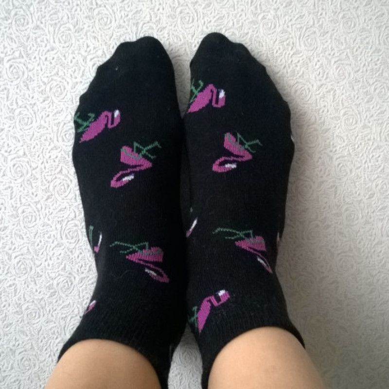 Everyday socks Violet flamingo